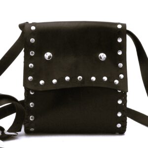 Bolso de Cuero Pequeño Tachuelas Punk Rock