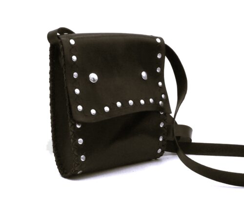 Bolso de Cuero Pequeño de Tachuelas - Colección Punk Rock