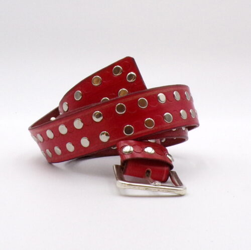 Cinturón Cuero Tachuelas 4 cm "Colección Punk Rock" - Imagen 6